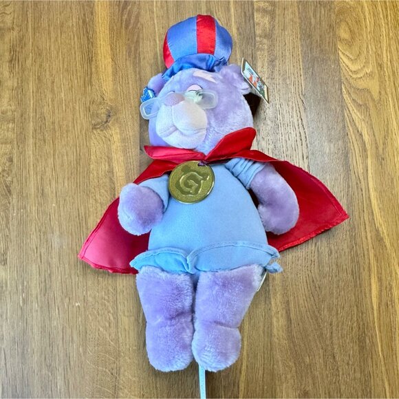 DISNEY GUMMI BEARS Zummi Plush 1985 Vintage Toy With Tags Medallion Collectible - Picture 8 of 10